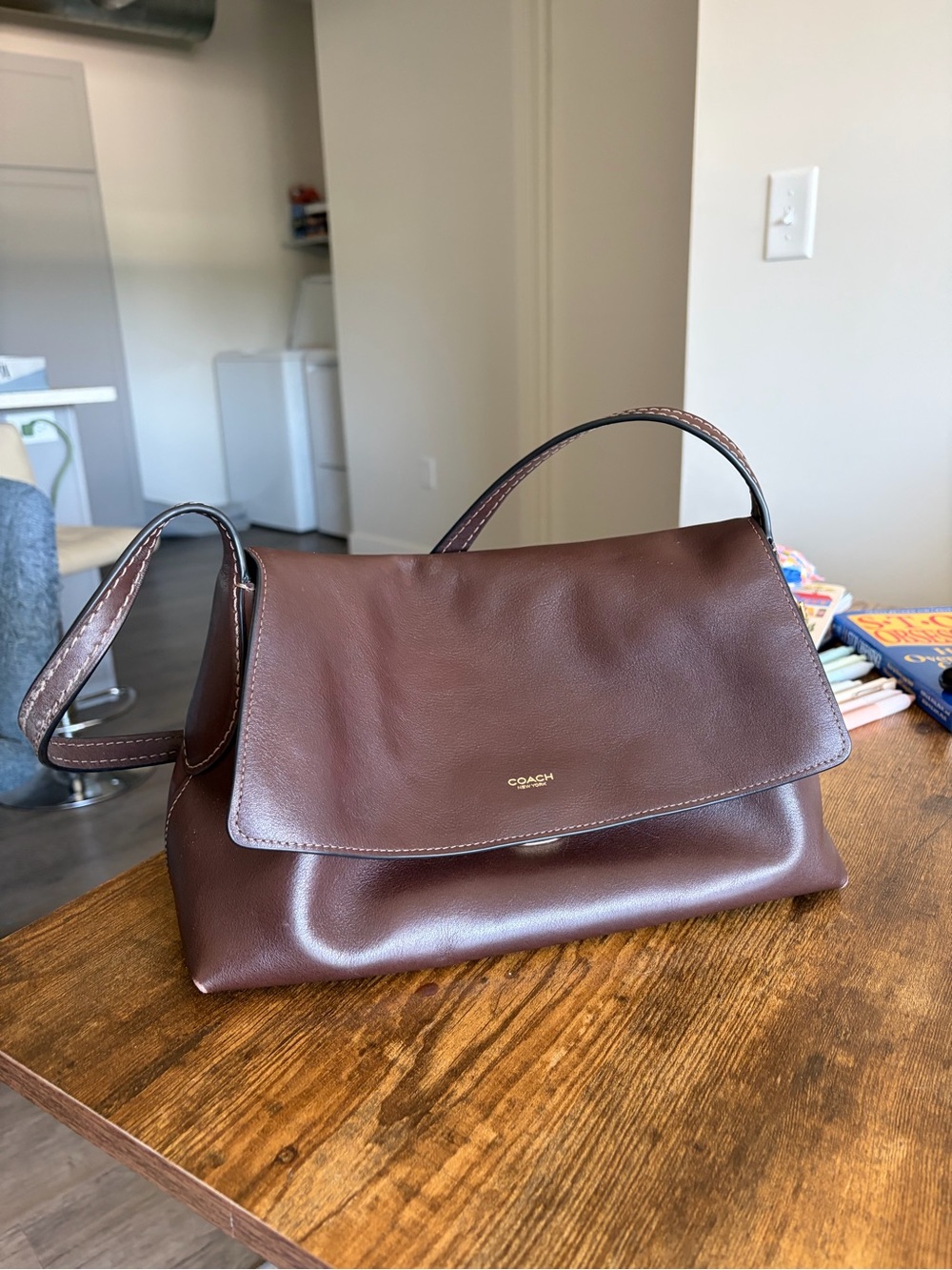 Coach Chelsea 30 in Maple w Brass Hardware
